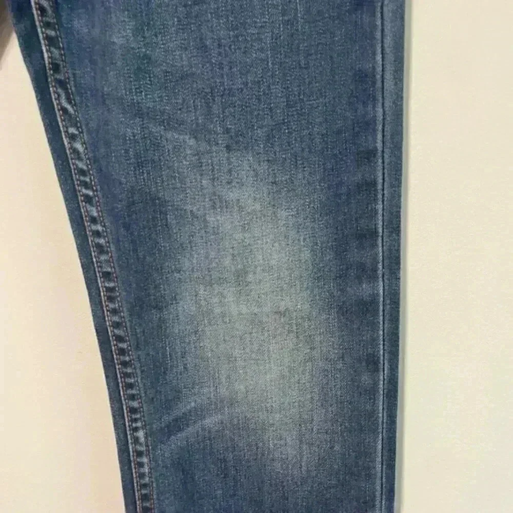 Topman Skinny Blue Faded Wash Jeans, Size 32R